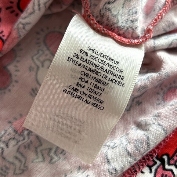 Alice + Olivia X Keith Haring Delaina Holding Heart Crop Top - Picture 10 of 10